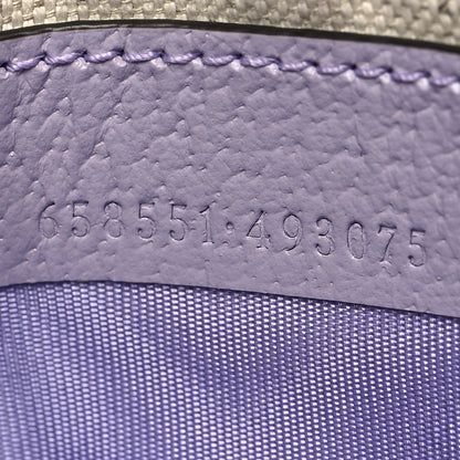 Gucci Monogram Jumbo GG Textured Dollar Calfskin Mini Ophidia Half Moon Hobo Beige Lapis 7 of 10