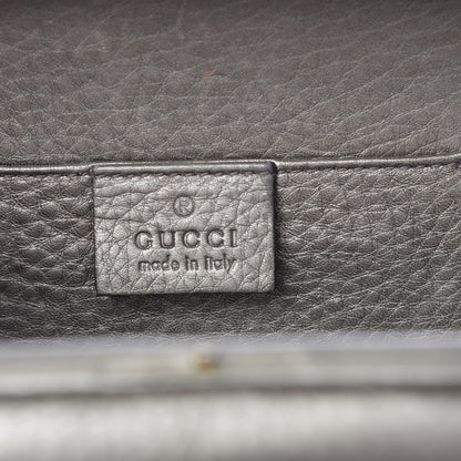 Gucci Metallic Pebbled Calfskin Soho Hard Case Clutch Golden Beige 6 of 10
