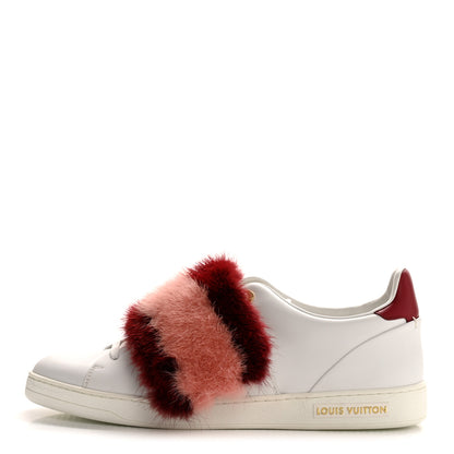 Louis Vuitton Calfskin Mink Fur Frontrow Sneakers 41 White 1 of 9
