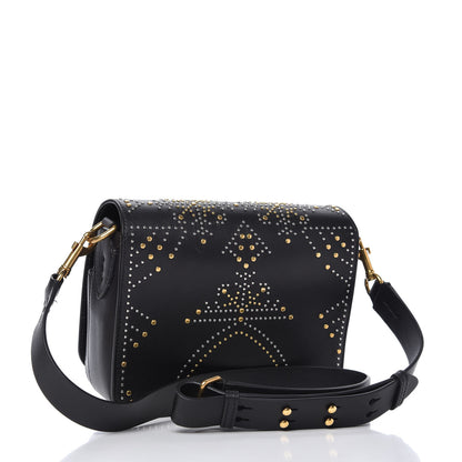 Burberry Calfskin Studded Square Satchel Black 3 of 10