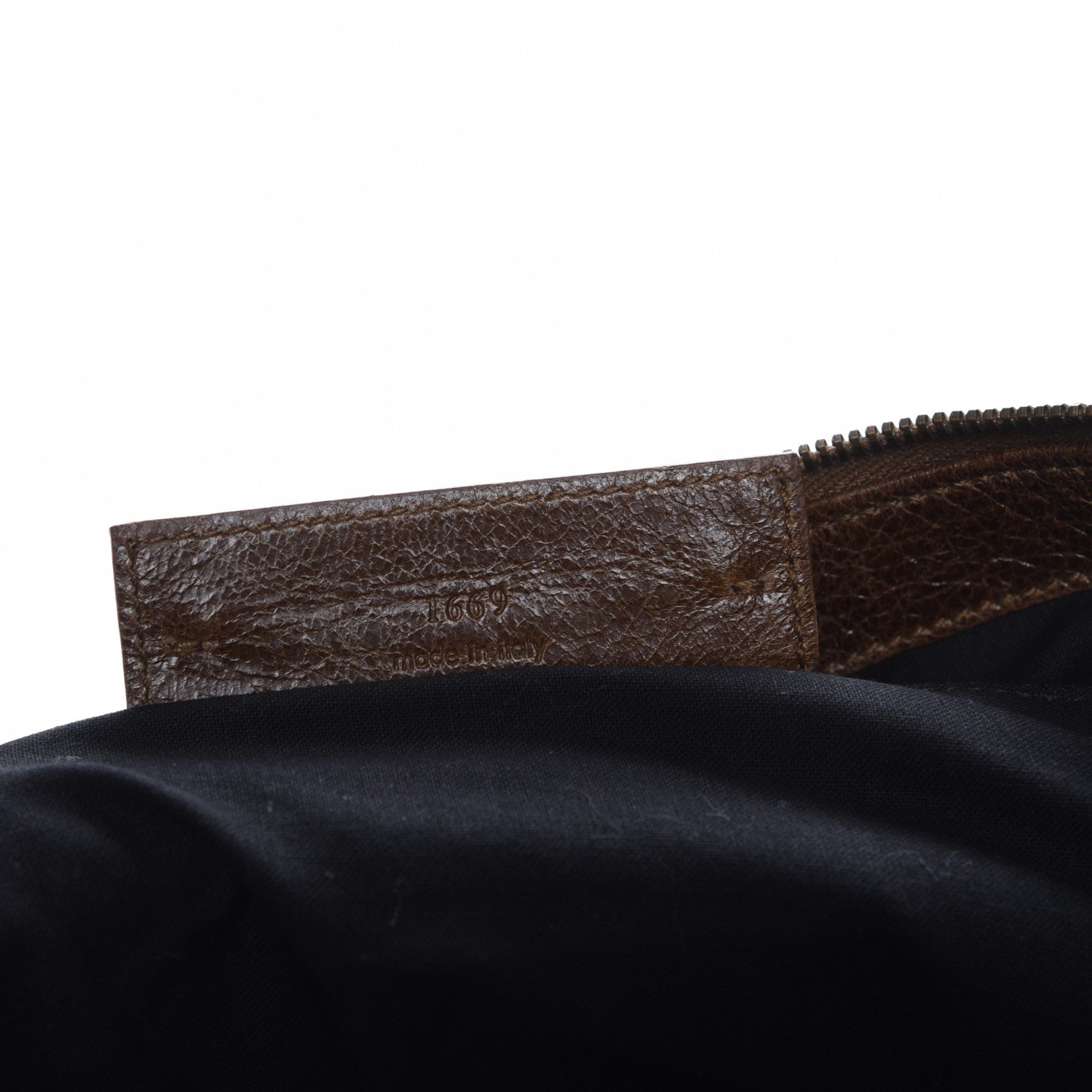 Balenciaga Agneau Classic Hardware Work Olive Brown 7 of 9