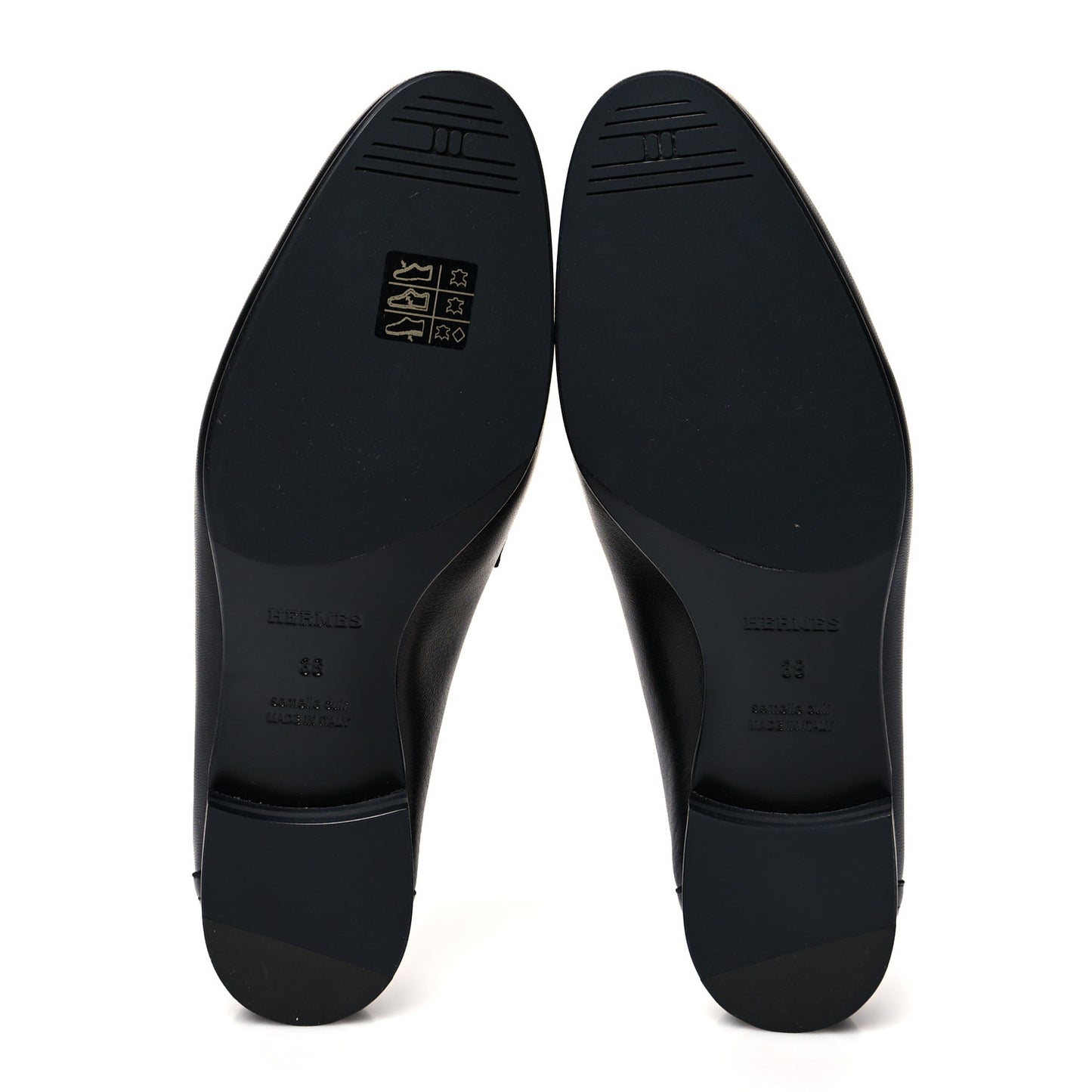 Goatskin Womens Paris Loafers 38 Black