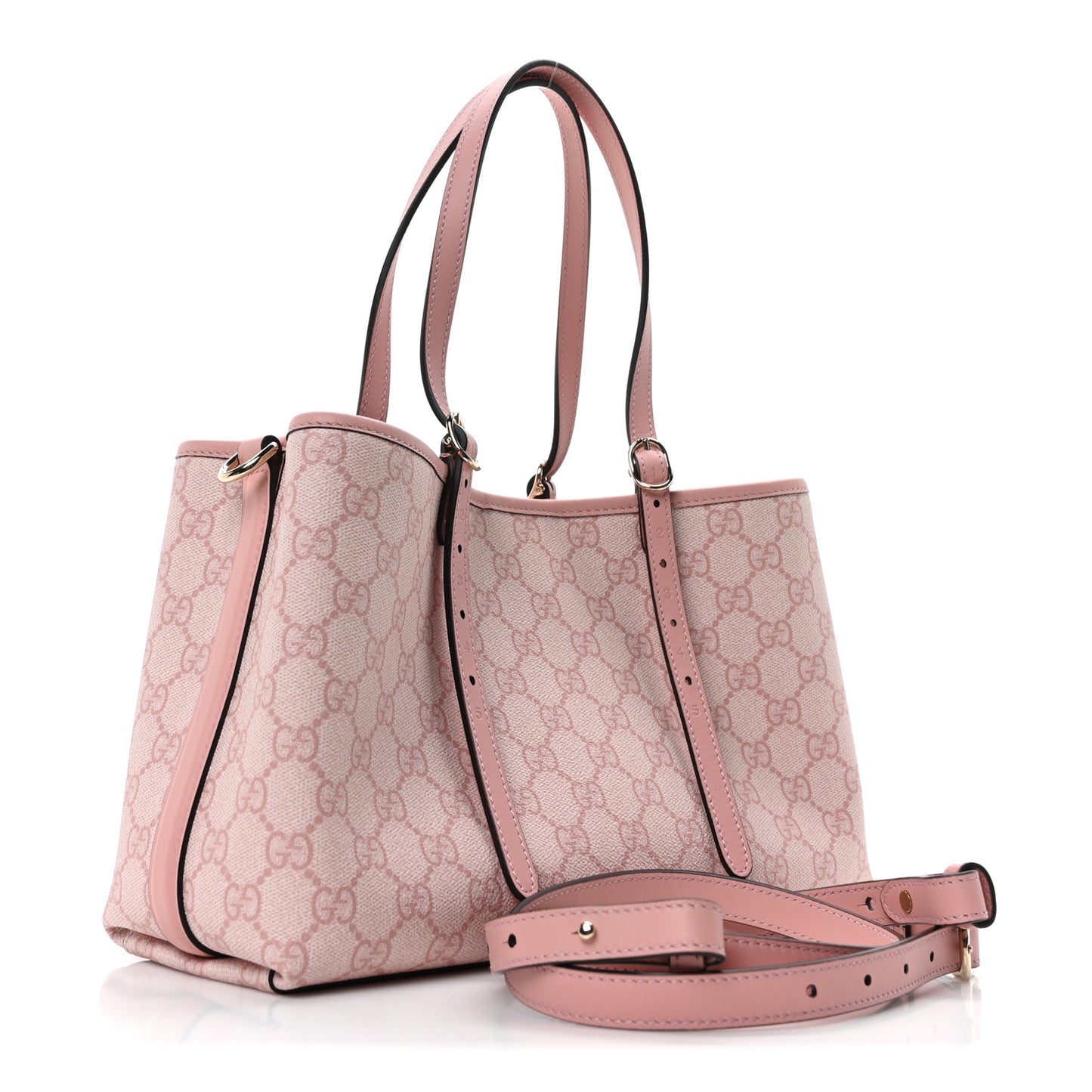 GG Supreme Monogram Emblem Medium Tote Bag Light Pink