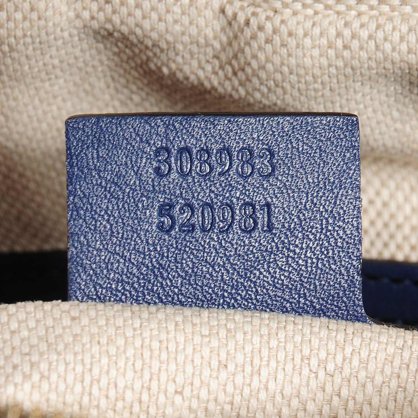 Soft Patent Small Soho Bowler Uniform Blue