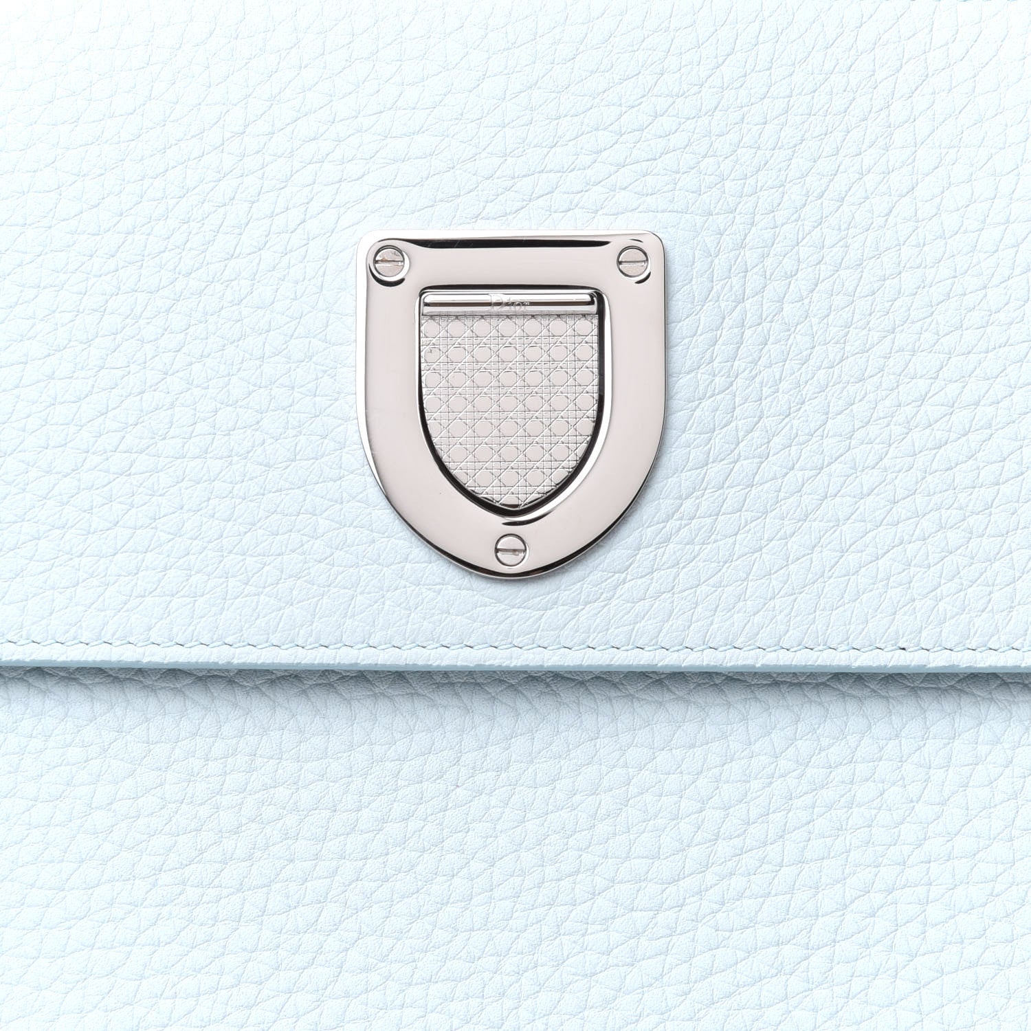 Christian Dior Grained Calfskin Medium Diorever Flap Light Blue 7 of 16