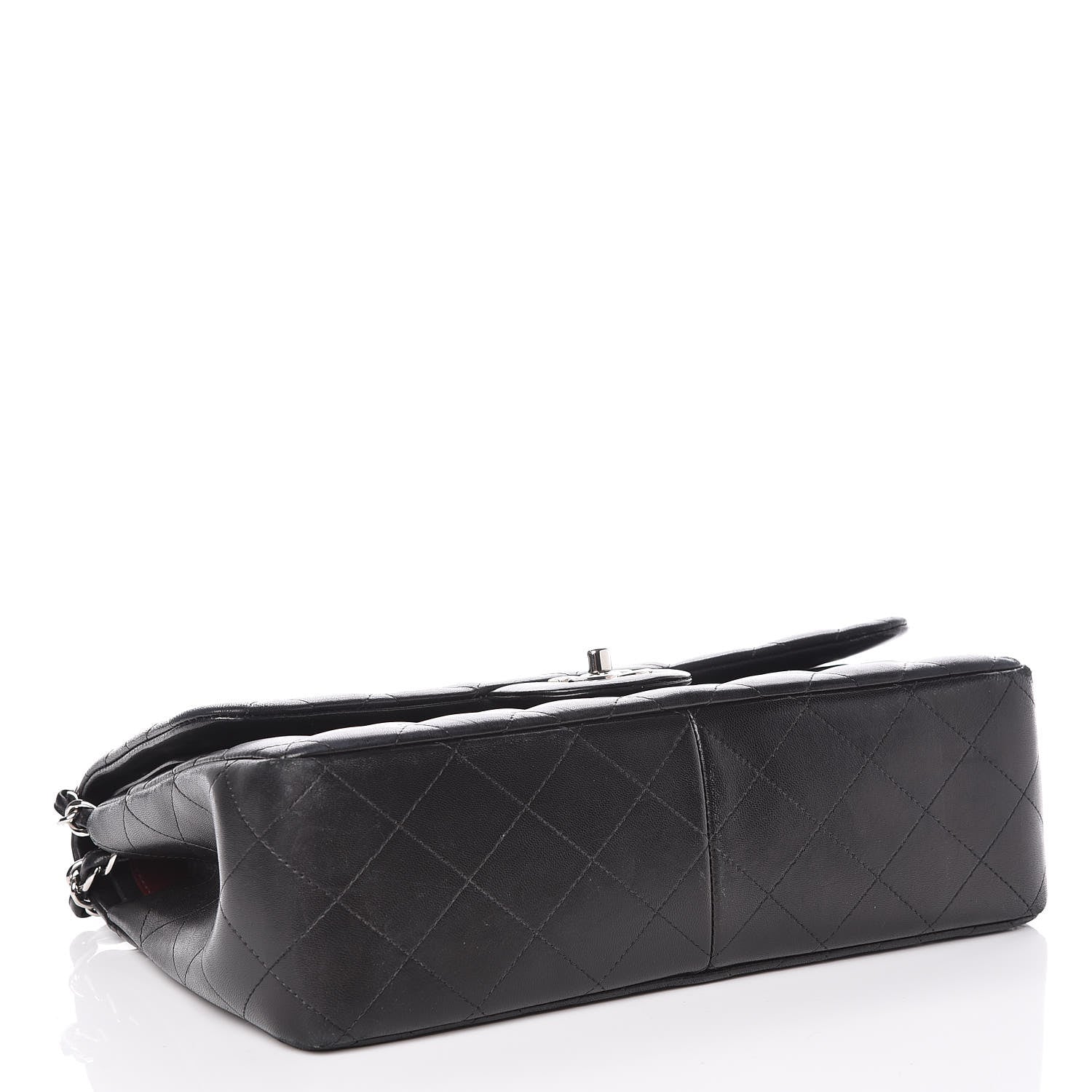 Chanel Lambskin Quilted Jumbo Double Flap Black 4 of 16