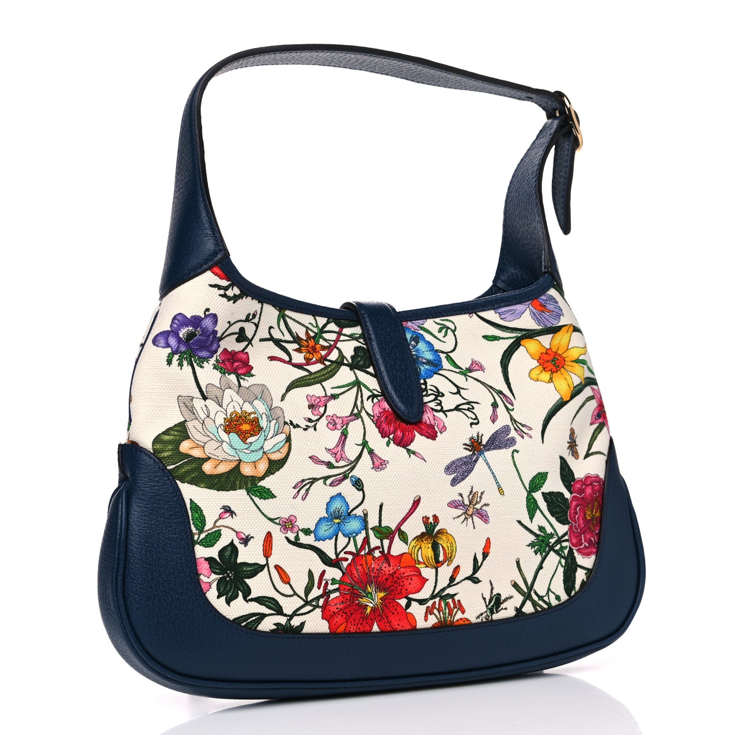 Canvas Flora Medium Jackie Hobo Blue Agata