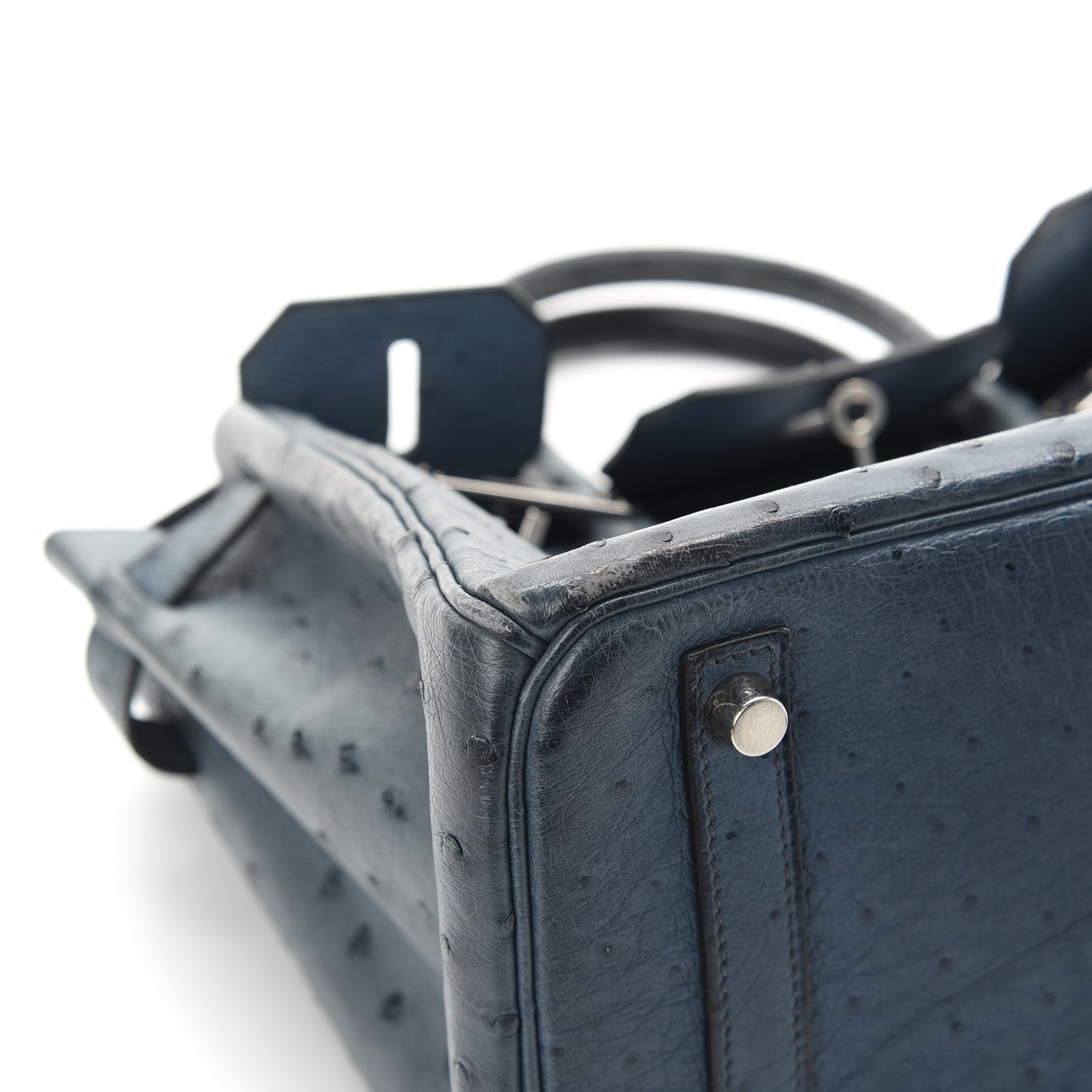Hermes Ostrich Birkin 30 Bleu Roi 24 of 25