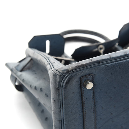 Hermes Ostrich Birkin 30 Bleu Roi 24 of 25