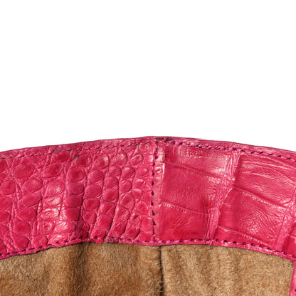 Nancy Gonzalez Crocodile Tote Pink 10 of 10