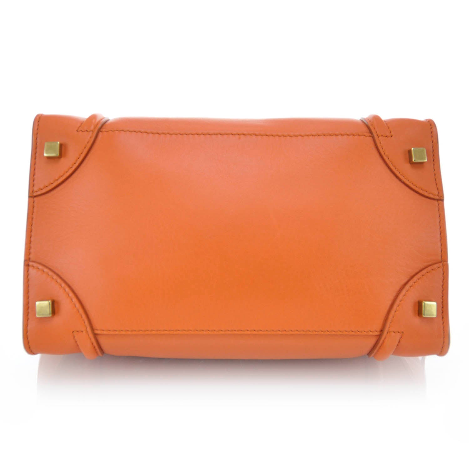 Celine Smooth Calfskin Mini Luggage Orange 7 of 10