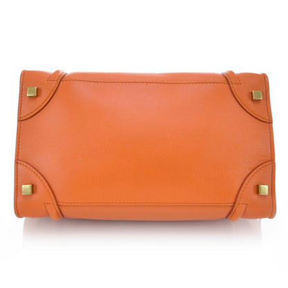 Celine Smooth Calfskin Mini Luggage Orange 7 of 10