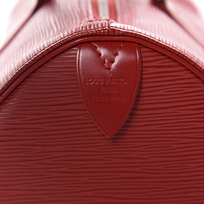 Louis Vuitton Epi Speedy 35 Rouge 9 of 10