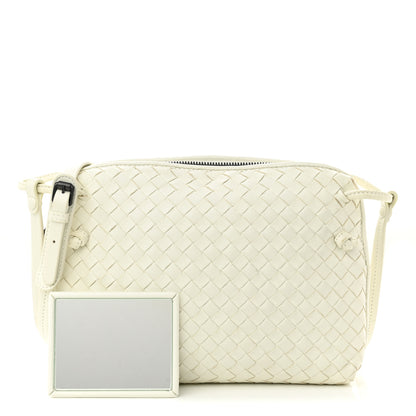 Bottega Veneta Nappa Intrecciato Nodini Crossbody Messenger White 1 of 11