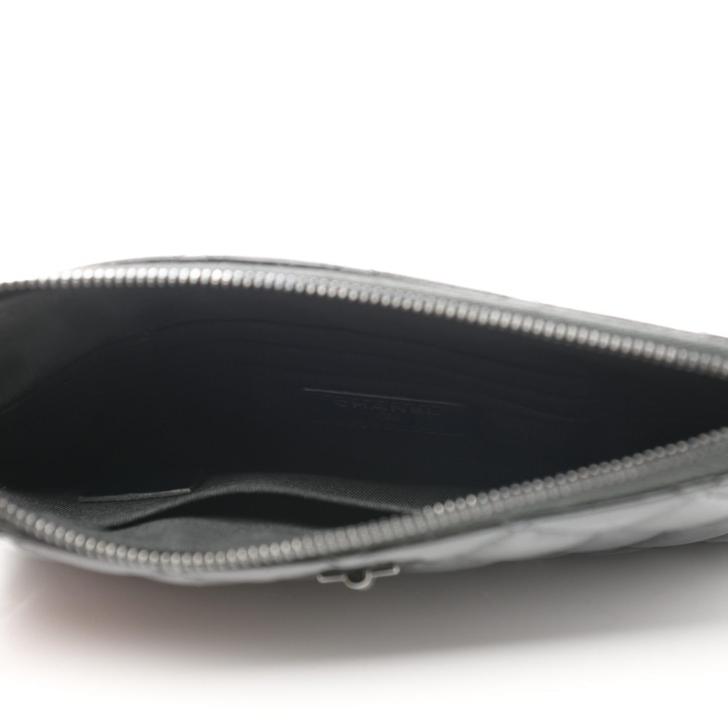 Aged Calfskin Quilted Medium Reissue Cosmetic Case So Black