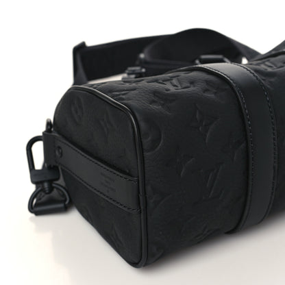 Louis Vuitton Monogram Taurillon Keepall Bandouliere 25 Black 7 of 9