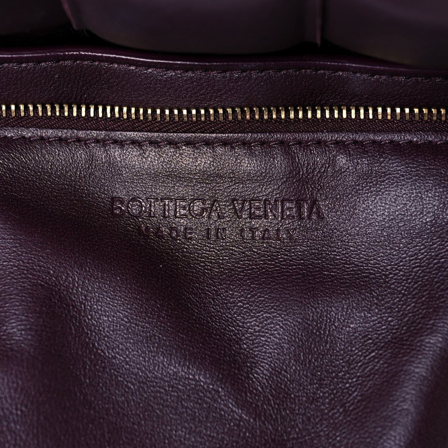 Nappa Maxi Intreccio Padded Cassette Crossbody Bag Grape