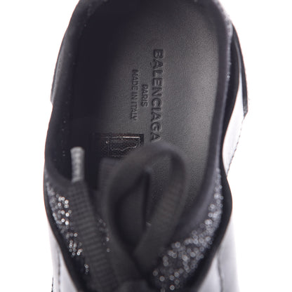Balenciaga Mesh Lurex Calfskin Womens Race Runner Sneakers 36 Black 7 of 8
