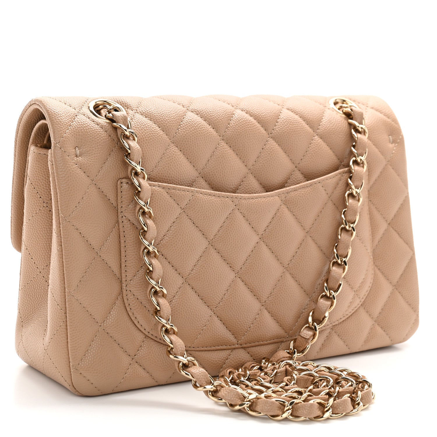 Chanel Caviar Quilted Small Double Flap Dark Beige 3 of 11
