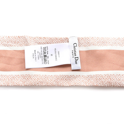 Christian Dior Silk Toile De Jouy Mitzah Scarf Pink 3 of 4