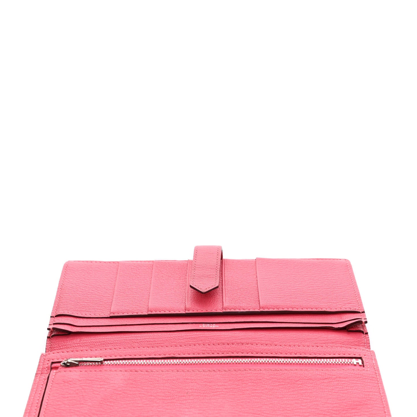 Chevre Mysore Bearn Gusset Wallet Rose Azalee