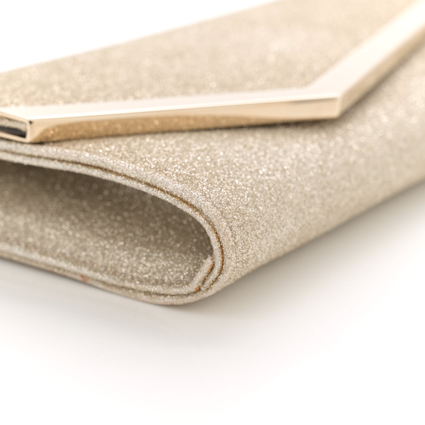 Dusty Glitter Emmie Clutch Platinum Ice