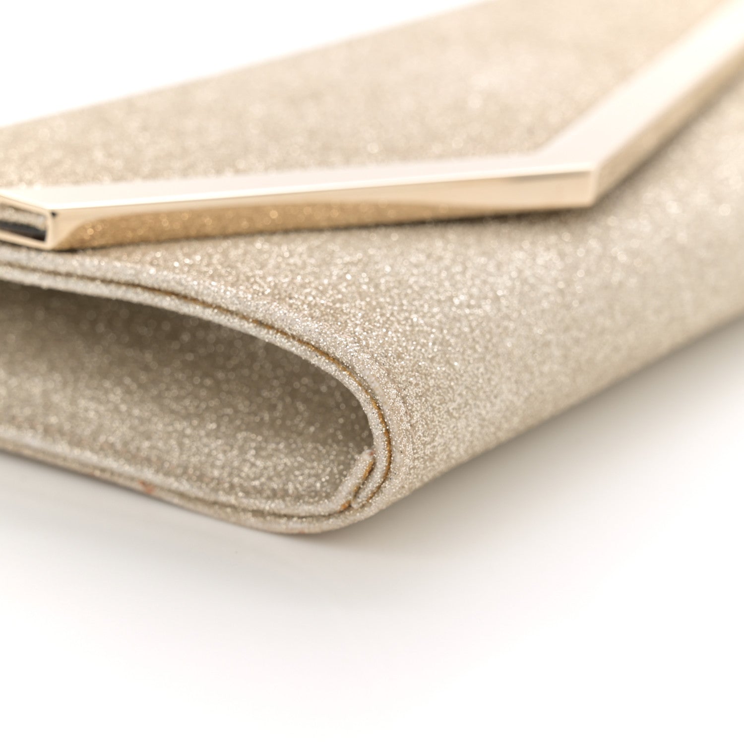 Jimmy Choo Dusty Glitter Emmie Clutch Platinum Ice 9 of 11