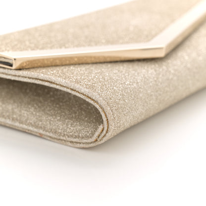 Jimmy Choo Dusty Glitter Emmie Clutch Platinum Ice 9 of 11