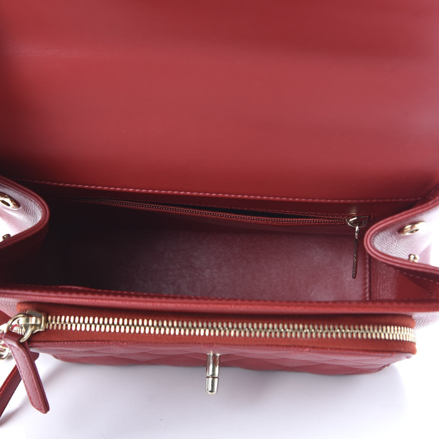 Chanel Caviar Quilted Medium Business Affinity Flap Red 5 of 10