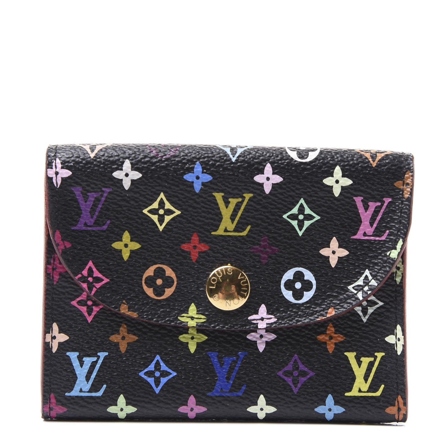 Monogram Multicolor Business Card Holder Black Grenade