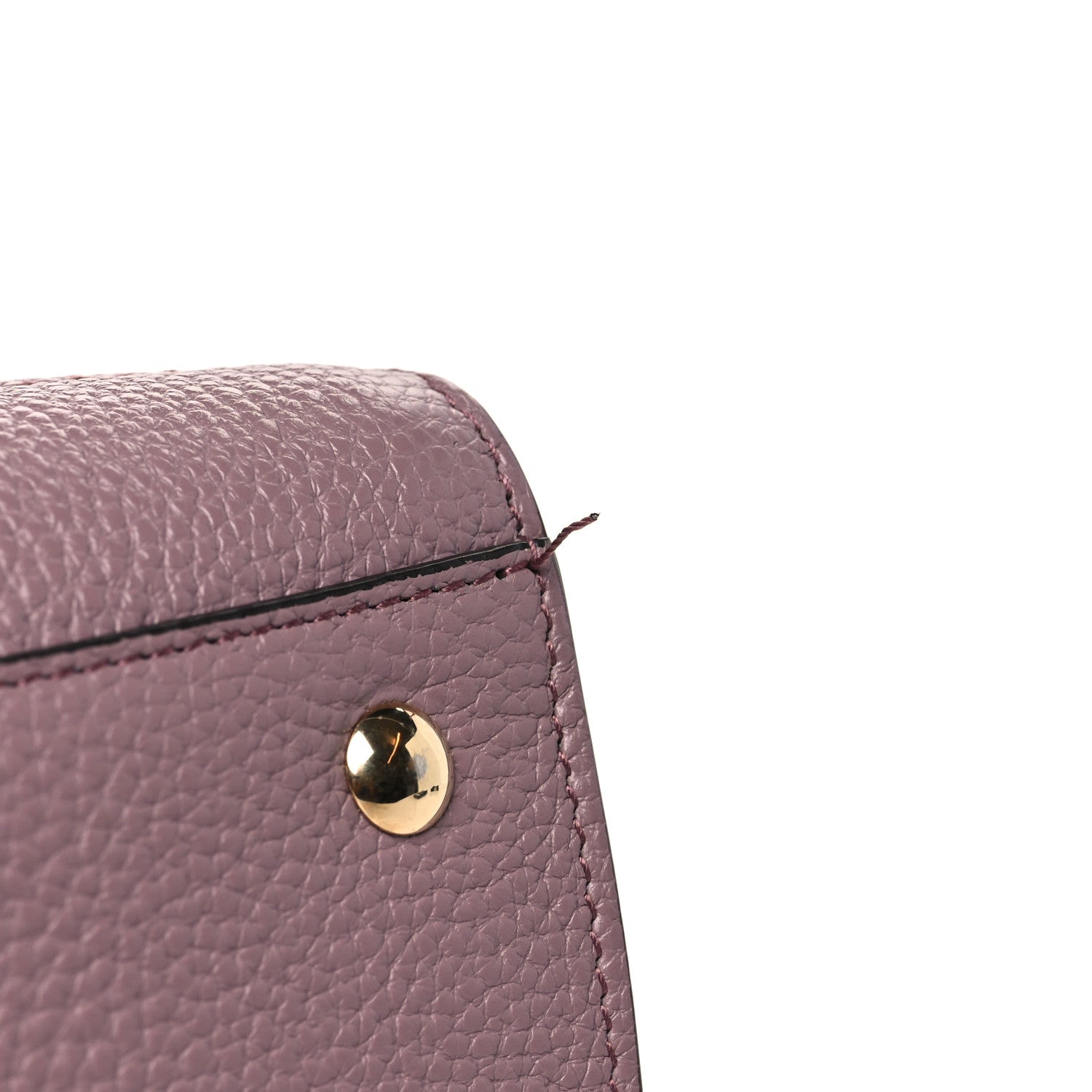 Salvatore Ferragamo Grained Calfskin Double Handle Small Amy Tote Beige Pink 9 of 11