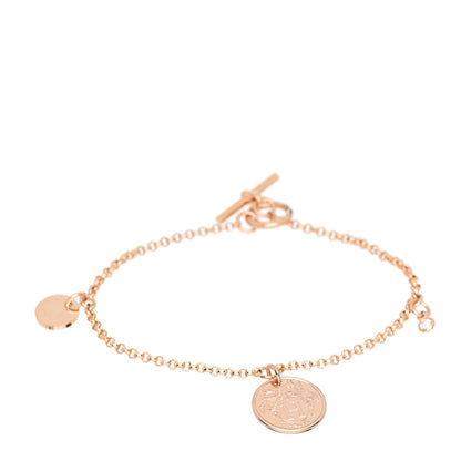 Hermes 18K Rose Gold Diamond PM Ex-Libris Bracelet ST 1 of 5