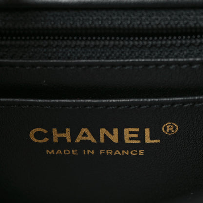 Chanel Calfskin Crocodile Embossed Graffiti 2.55 Mini Cocodile Reissue Flap Black Pink 7 of 10