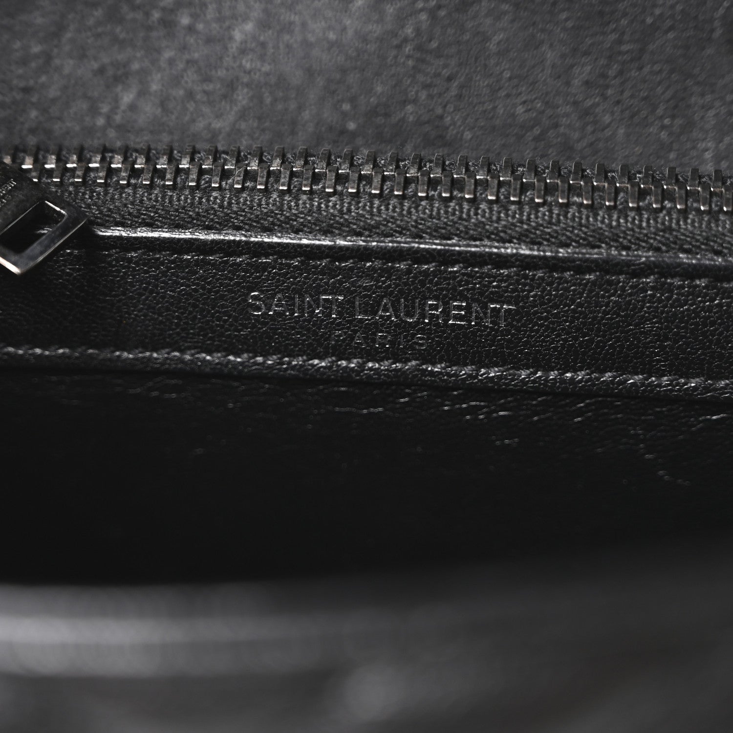 Saint Laurent Sheepskin Matelasse Chevron Monogram Medium College Bag Black 6 of 10