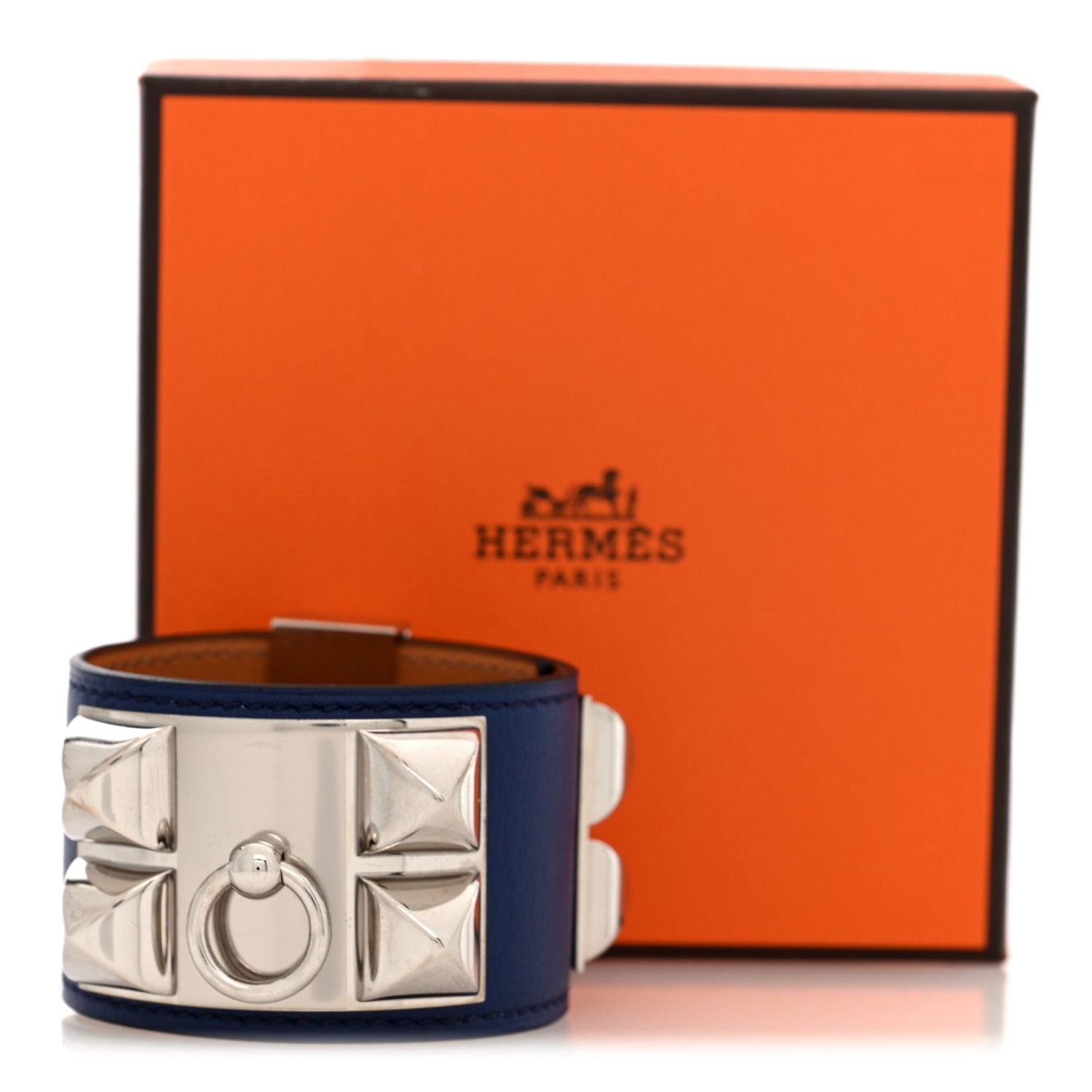 Hermes Swift Collier de Chien CDC Bracelet S Bleu Saphir 6 of 6