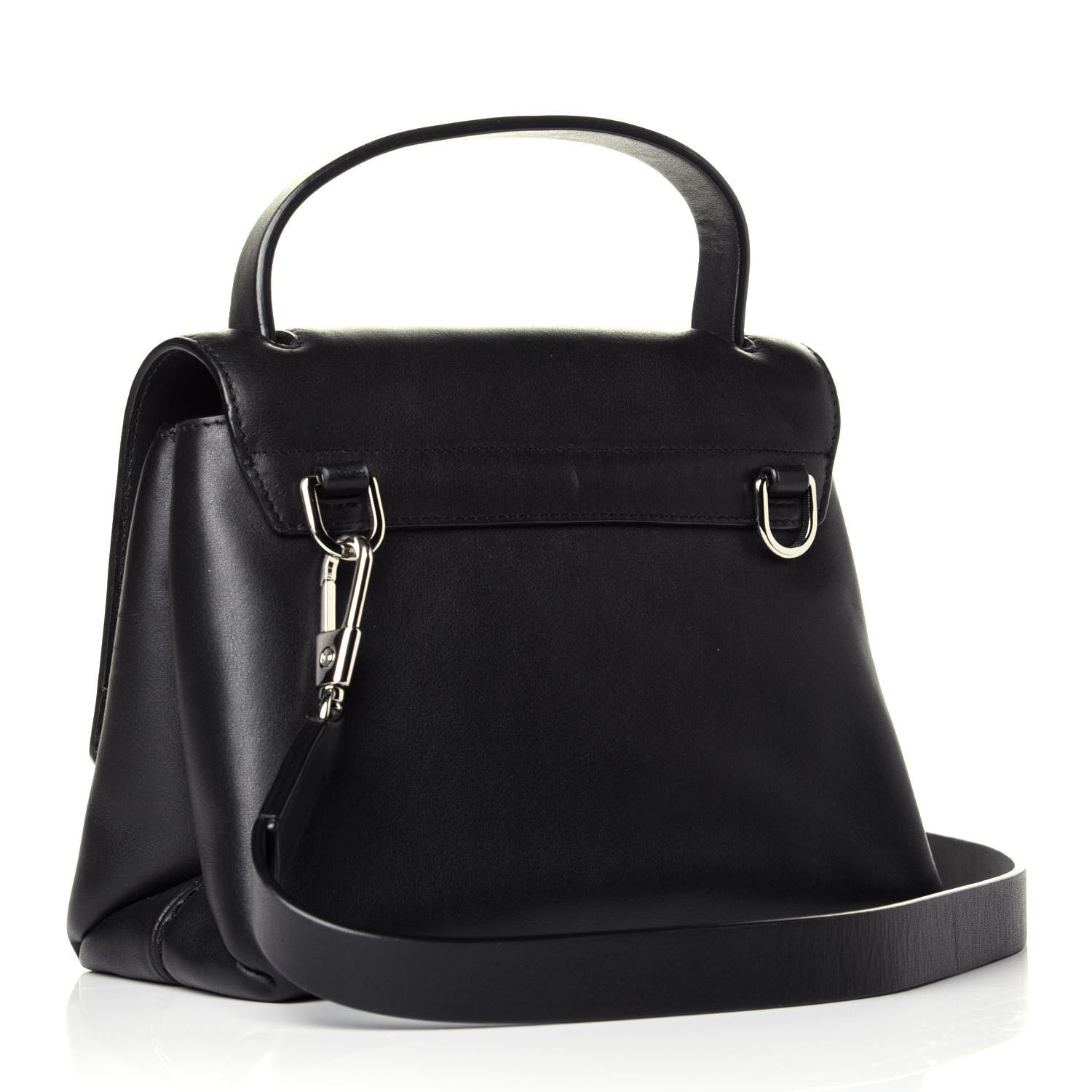 3.1 Phillip Lim Smooth Calfskin Mini Alix Top Handle Satchel Black 4 of 9