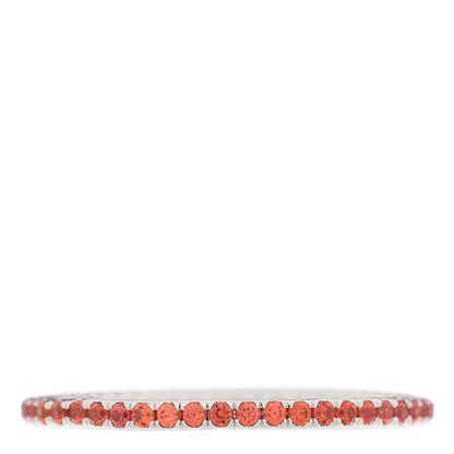 David Yurman Platinum Orange Sapphire 1.85mm Eden Eternity Band Ring 67 11.75 3 of 4