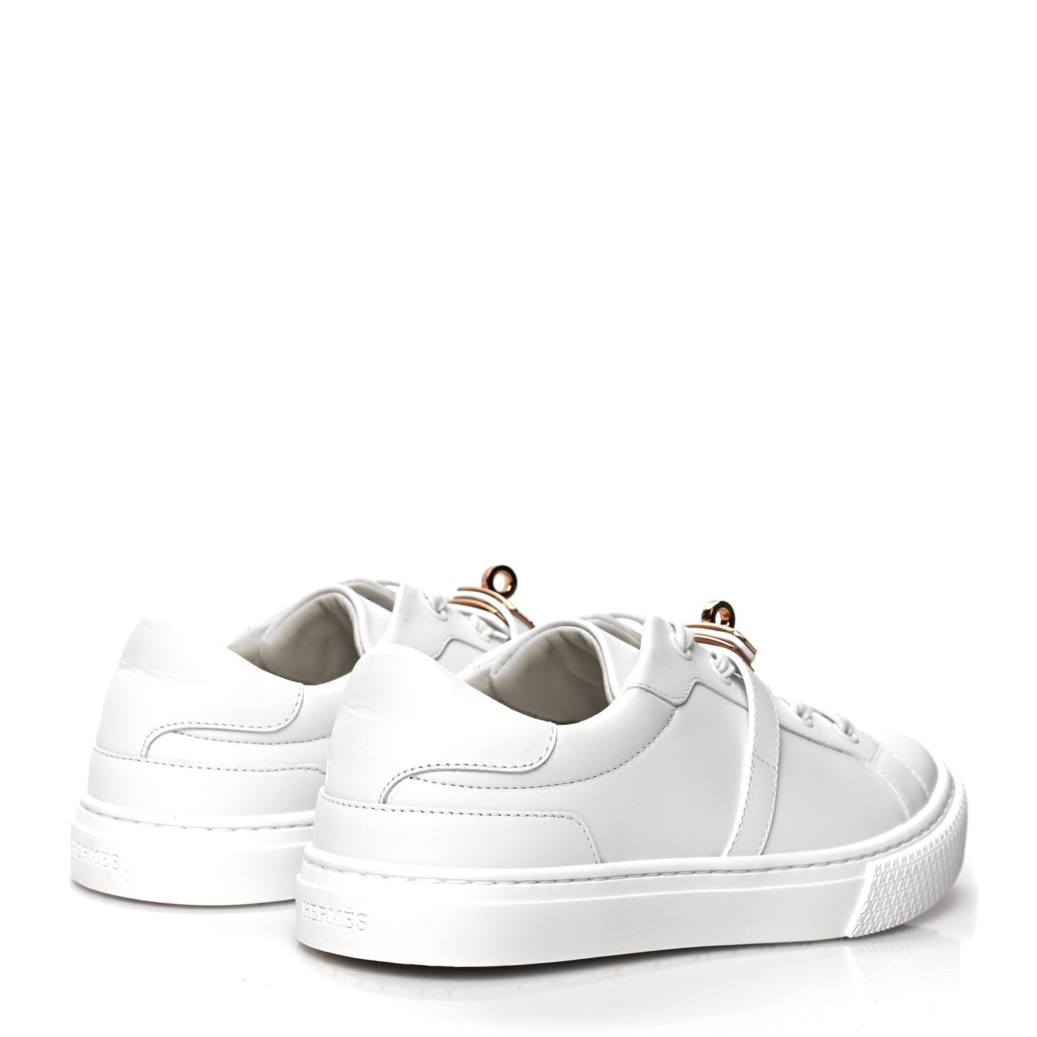 Hermes Calfskin Day Sneakers 36.5 White 4 of 8