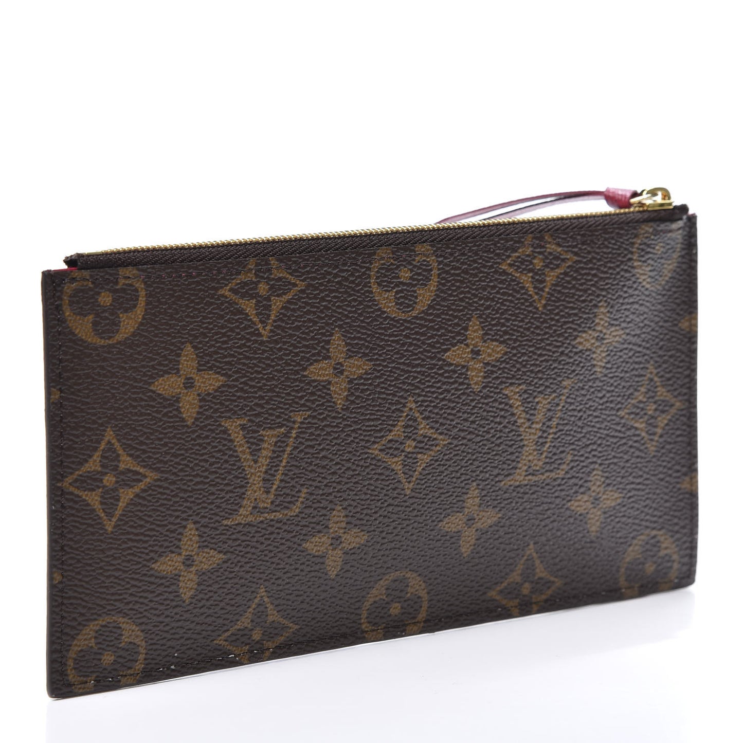 Monogram Felicie Chain Wallet Zippered Insert Fuchsia