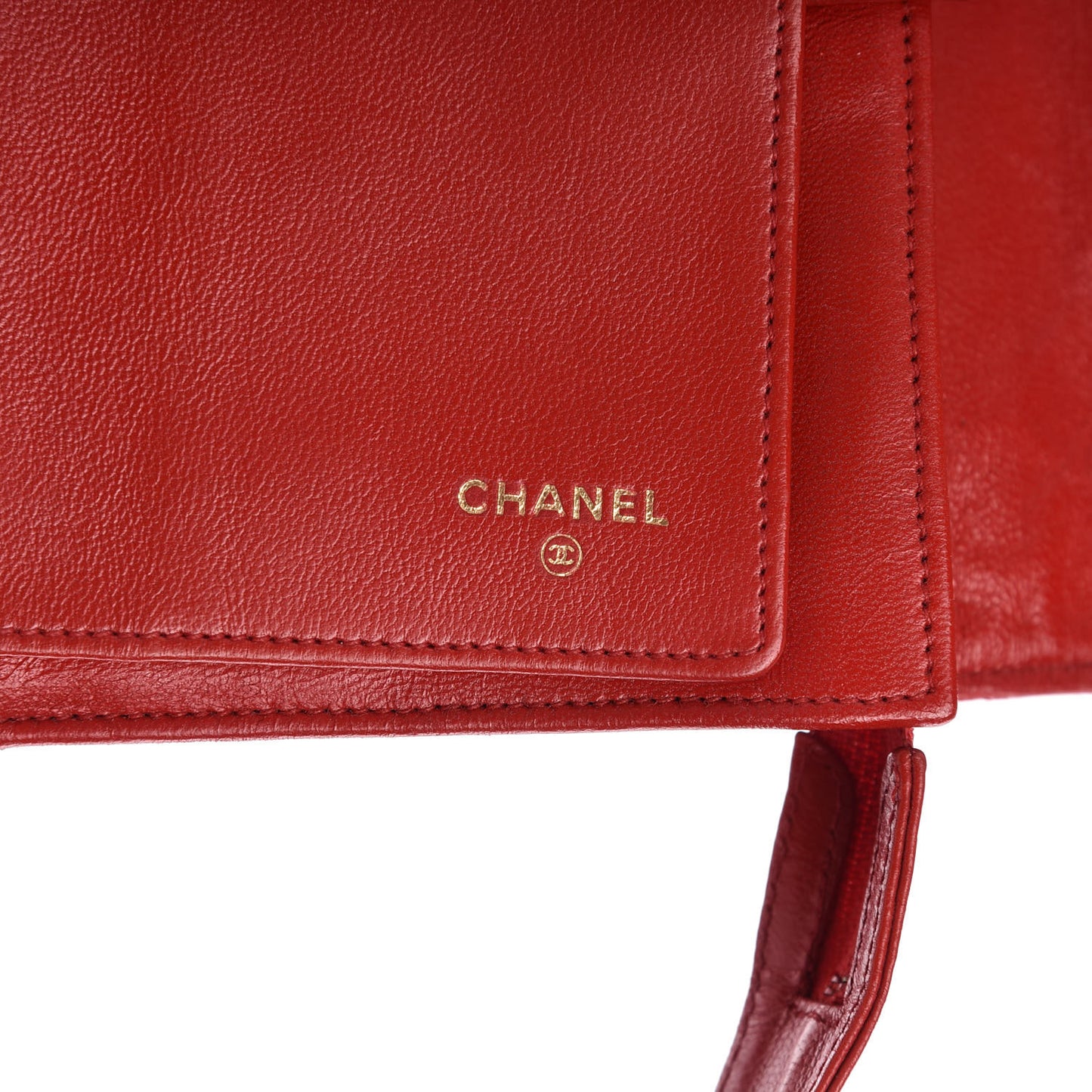 Lambskin Diamond Stitched Clutch Red