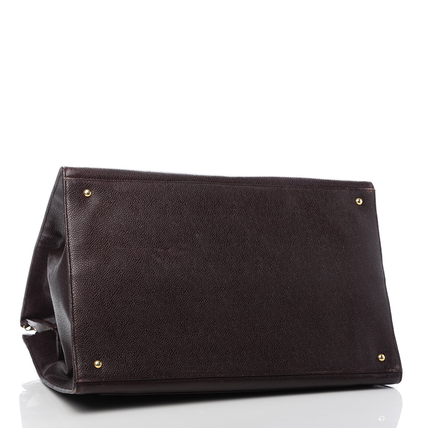 Chanel Caviar CC Tote Brown 3 of 8