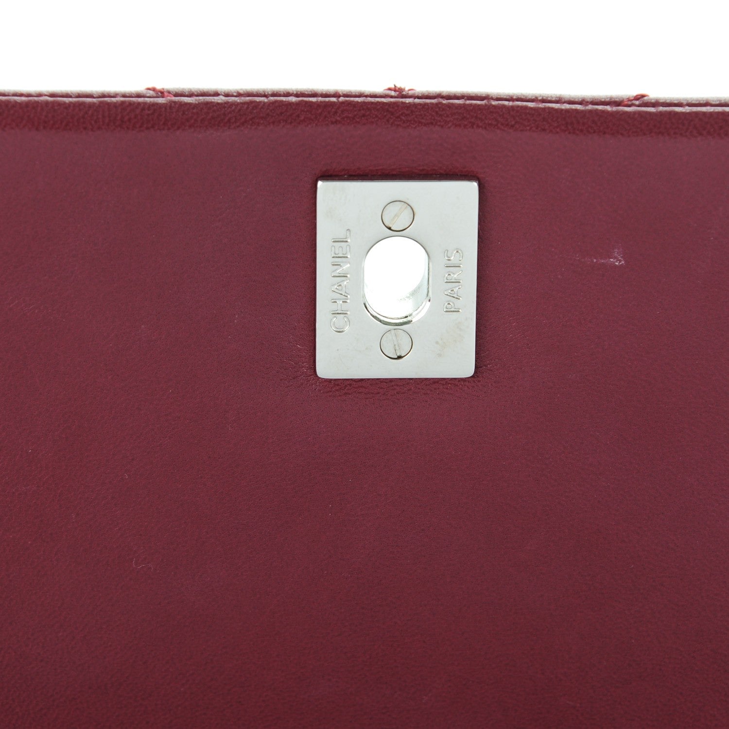 Chanel Lambskin Chevron Medium Single Flap Dark Red 5 of 8