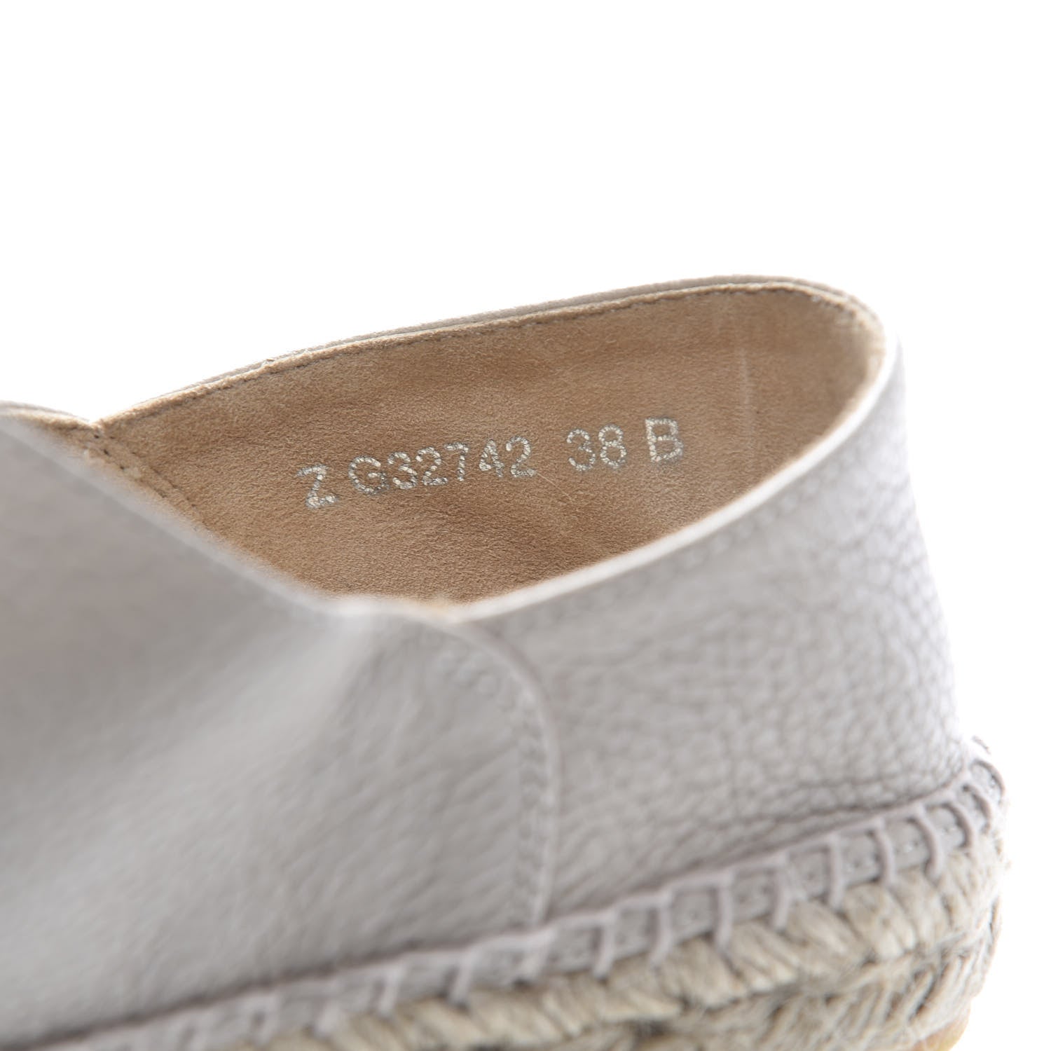 Chanel Grained Calfskin CC Espadrilles 38 Beige Black 8 of 8