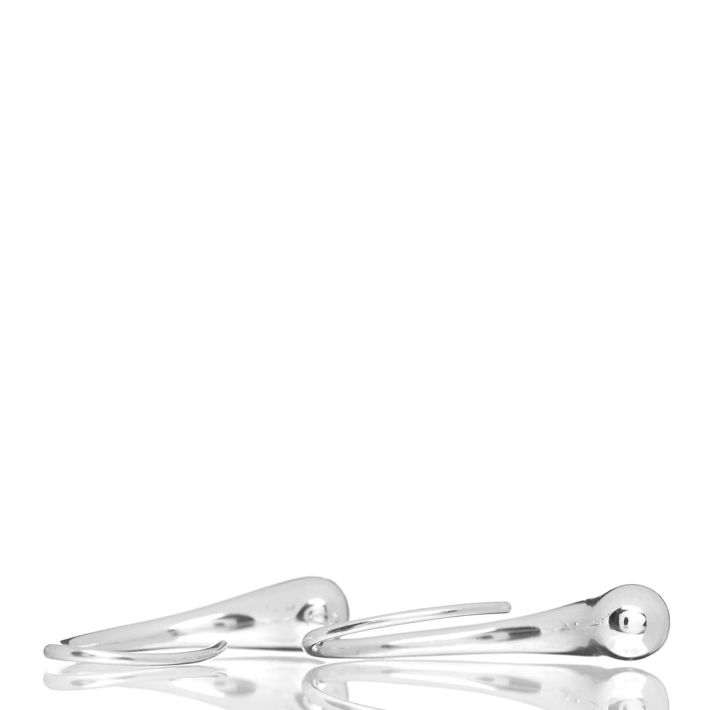 Sterling Silver Elsa Peretti Teardrop Hoop Earrings