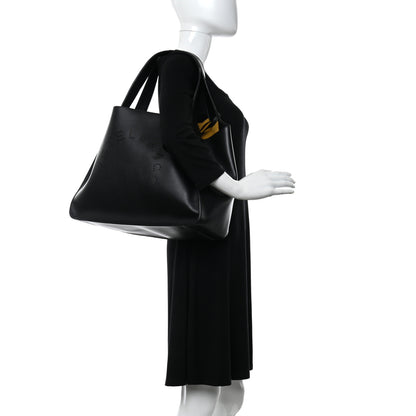 Stella McCartney Eco Alter Nappa East West Perforated Tote Black 2 of 9