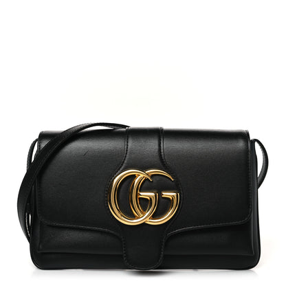 Gucci Vitello Palmellato Lux Small Arli Flap Shoulder Bag Black 1 of 9
