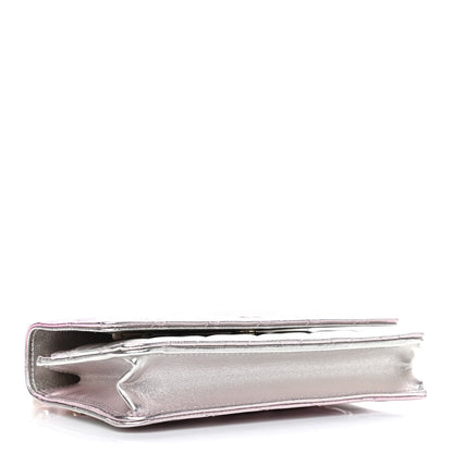 Chanel Gradient Metallic Lambskin Quilted Like A Wallet Wallet On Chain WOC Gold Pink 4 of 10