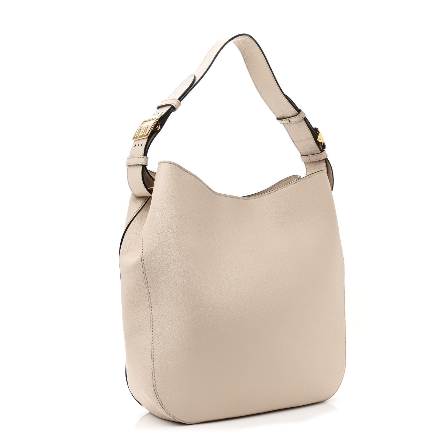 Burberry Grainy Calfskin Small Elmstone Hobo Limestone 3 of 13