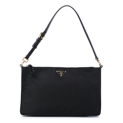 Prada Tessuto Nylon Pochette Bag Black 1 of 5