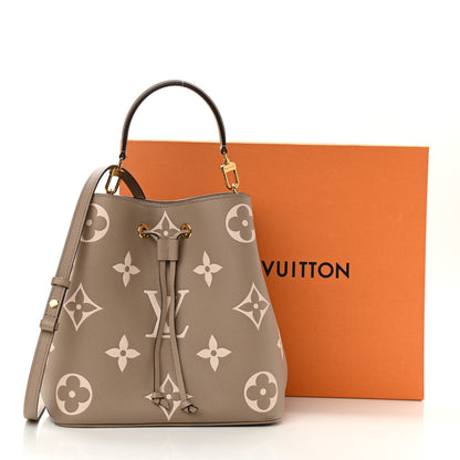Louis Vuitton Empreinte Monogram Giant Neonoe MM Tourterelle Creme 12 of 12